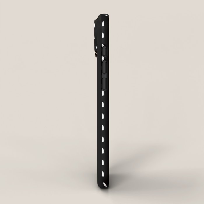 Black pattern with white stripes iPhone Case Gallery Image 2