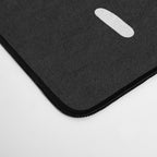 Black pattern with white stripes Desk Mat Gallery Image 4