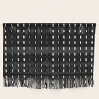 Black pattern with white stripes Wall Hanging Gallery Image 1