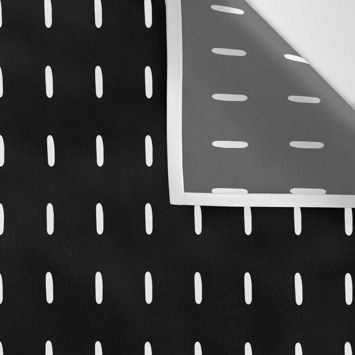 Black pattern with white stripes Wall Tapestry Gallery Image 3