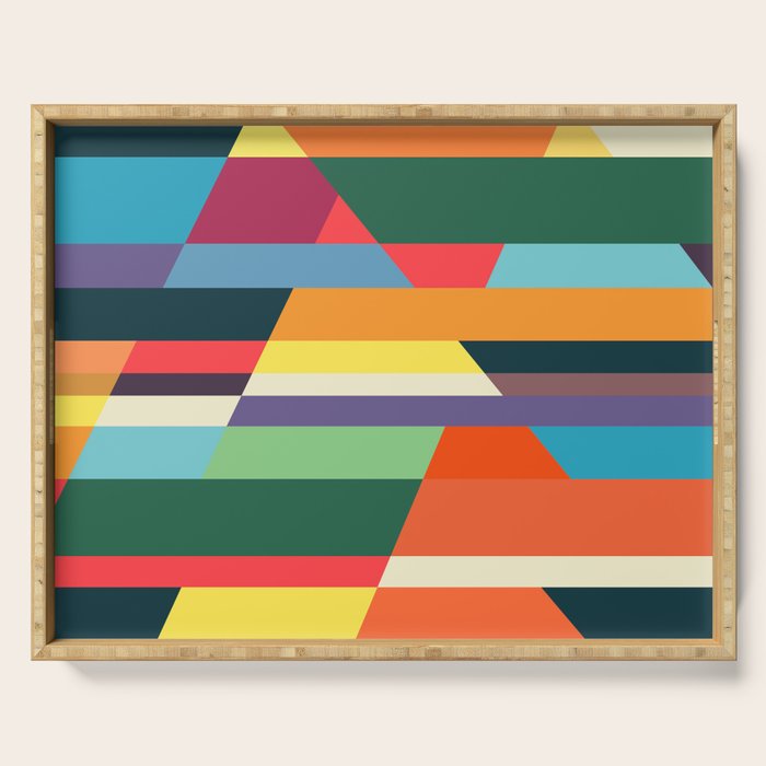 The hills run to infinity Serving Tray Gallery Image 1