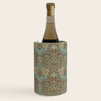 William Morris Honeysuckle & Tulip Taupe and Aqua Wine Chiller Gallery Image 3
