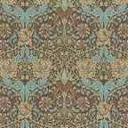 William Morris Honeysuckle & Tulip Taupe and Aqua Coffee Mug Gallery Image 2