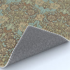 William Morris Honeysuckle & Tulip Taupe and Aqua Rug Gallery Image 4