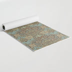 William Morris Honeysuckle & Tulip Taupe and Aqua Yoga Mat Gallery Image 2