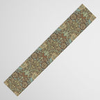 William Morris Honeysuckle & Tulip Taupe and Aqua Table Runner Gallery Image 3