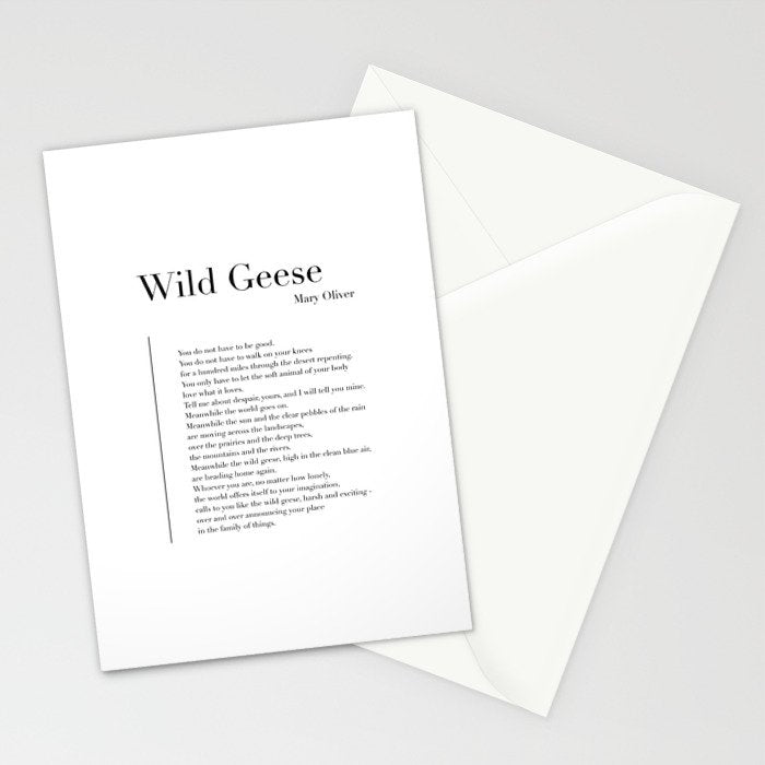 Wild Geese Stationery Card Gallery Image 2