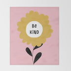 Be Kind Throw Blanket Gallery Image 2