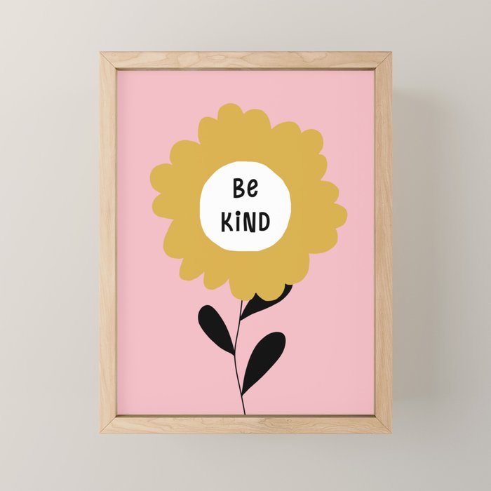 Be Kind Mini Art Print Gallery Image 1