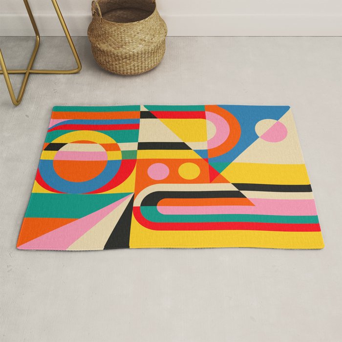 Colorful Geometrics Rug Gallery Image 1