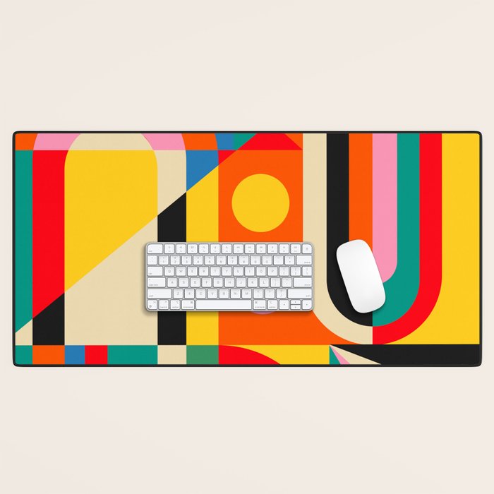 Colorful Geometrics Desk Mat Gallery Image 1