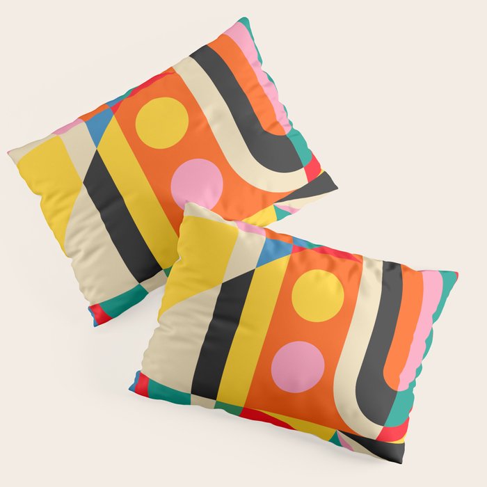 Colorful Geometrics Pillow Sham Gallery Image 1
