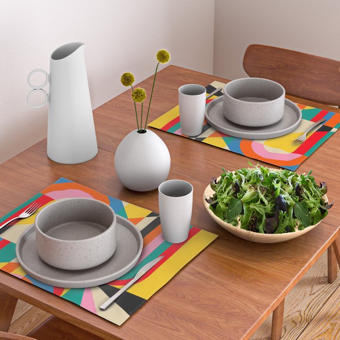 Colorful Geometrics Placemat Gallery Image 2