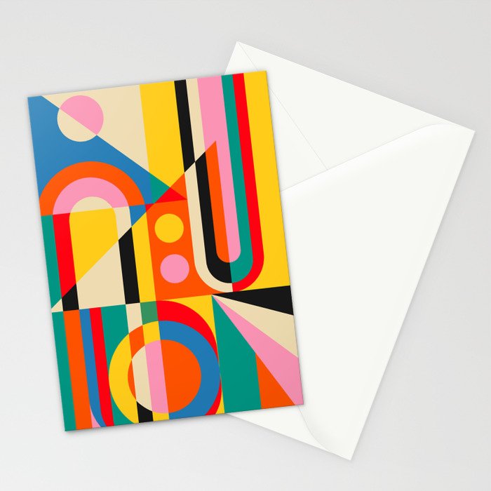 Colorful Geometrics Stationery Card Gallery Image 2