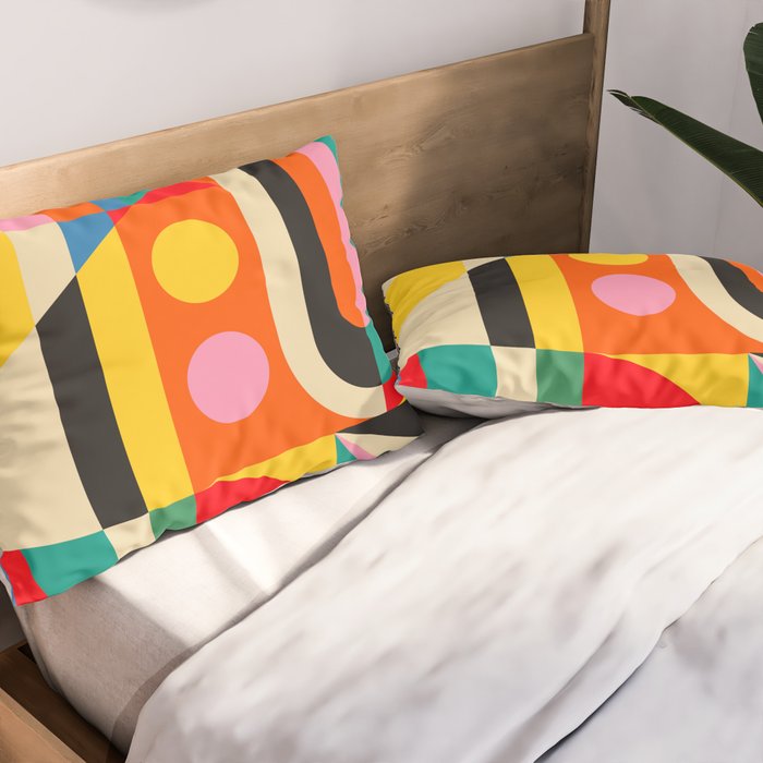 Colorful Geometrics Pillow Sham Gallery Image 2