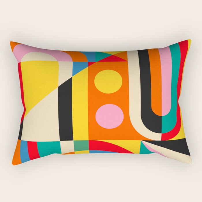 Colorful Geometrics Rectangular Pillow Gallery Image 2