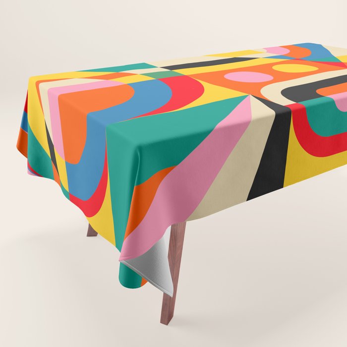 Colorful Geometrics Tablecloth Gallery Image 1