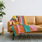 Colorful Geometrics Throw Blanket Gallery Image 1