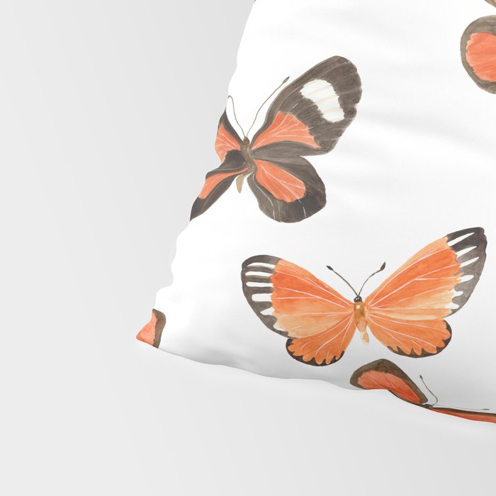 Orange Butterflies Pillow Sham Gallery Image 4