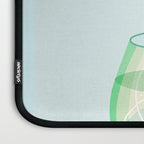 Minimal Gin Tonic cocktail illustration - Aqua Orange Laptop Sleeve Gallery Image 3