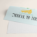 Minimal Gin Tonic cocktail illustration - Aqua Orange Wrapping Paper Gallery Image 2