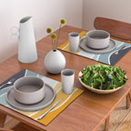 Colorful summery retro style waves Placemat Gallery Image 2