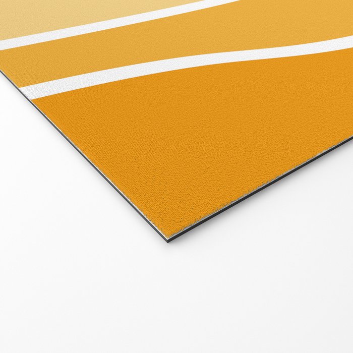 Colorful summery retro style waves Welcome Mat Gallery Image 2