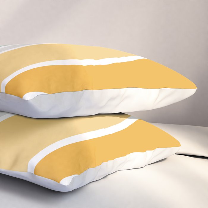 Colorful summery retro style waves Pillow Sham Gallery Image 3
