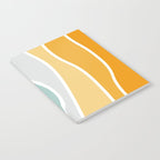Colorful summery retro style waves Notebook Gallery Image 2