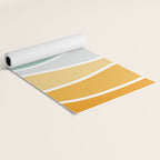 Colorful summery retro style waves Yoga Mat Gallery Image 2
