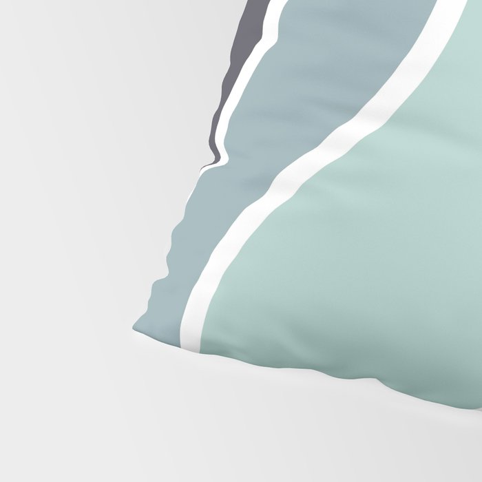 Colorful summery retro style waves Pillow Sham Gallery Image 4