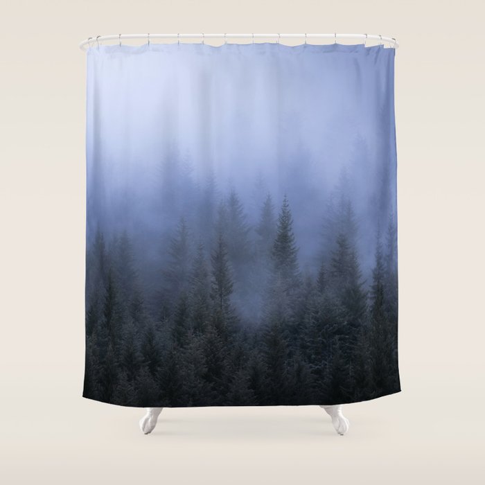 Foggy Forest Shower Curtain Gallery Image 1
