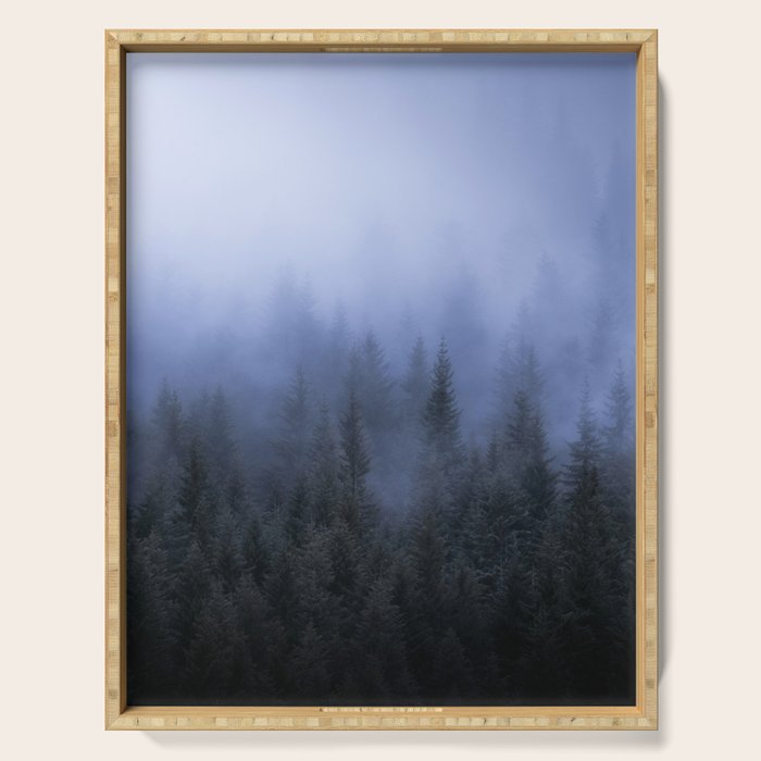 Foggy Forest Serving Tray Gallery Image 1