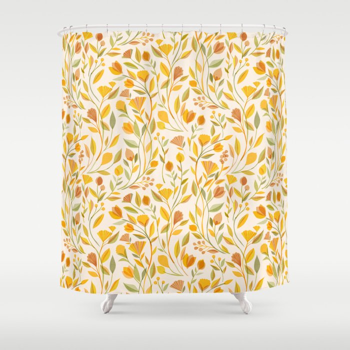 My Heart Blooms {Wilderness} Wild Flowers Shower Curtain Gallery Image 1