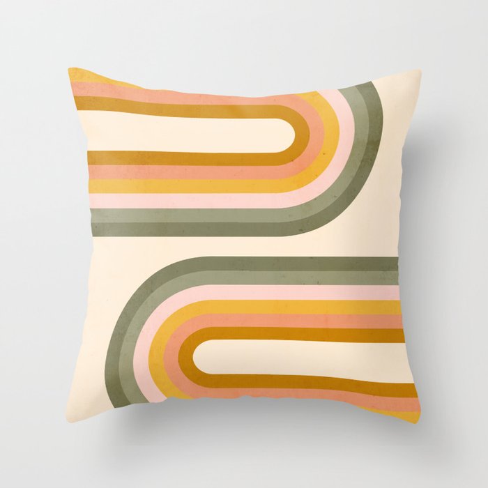 Double Spring Rainbow Throw Pillow Gallery Image 6