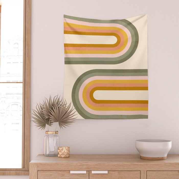 Double Spring Rainbow Wall Tapestry Gallery Image 2