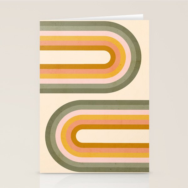 Double Spring Rainbow Stationery Card Gallery Image 1