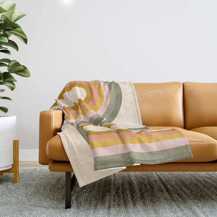 Double Spring Rainbow Throw Blanket Gallery Image 1
