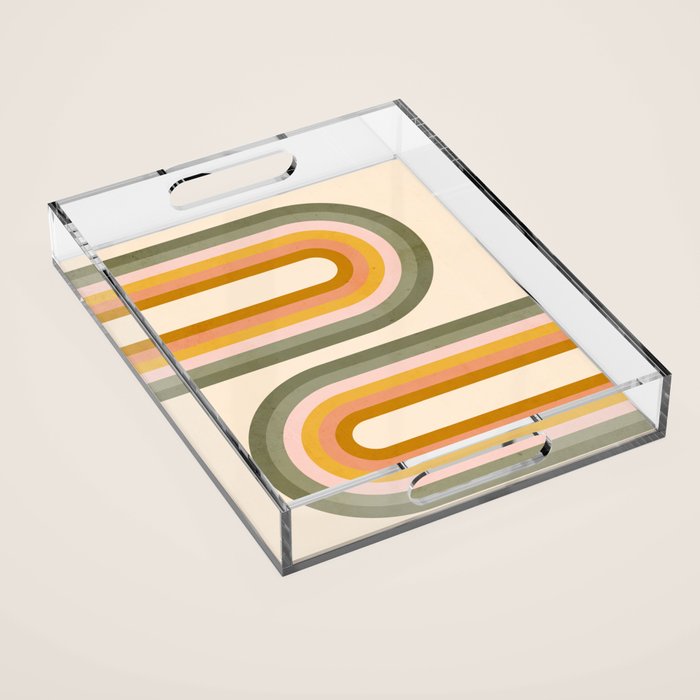 Double Spring Rainbow Acrylic Tray Gallery Image 1