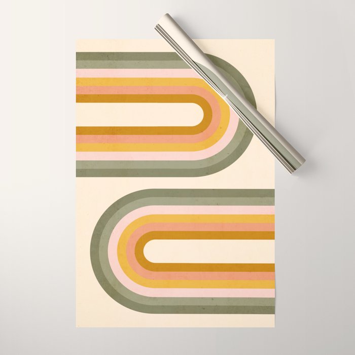 Double Spring Rainbow Wrapping Paper Gallery Image 1