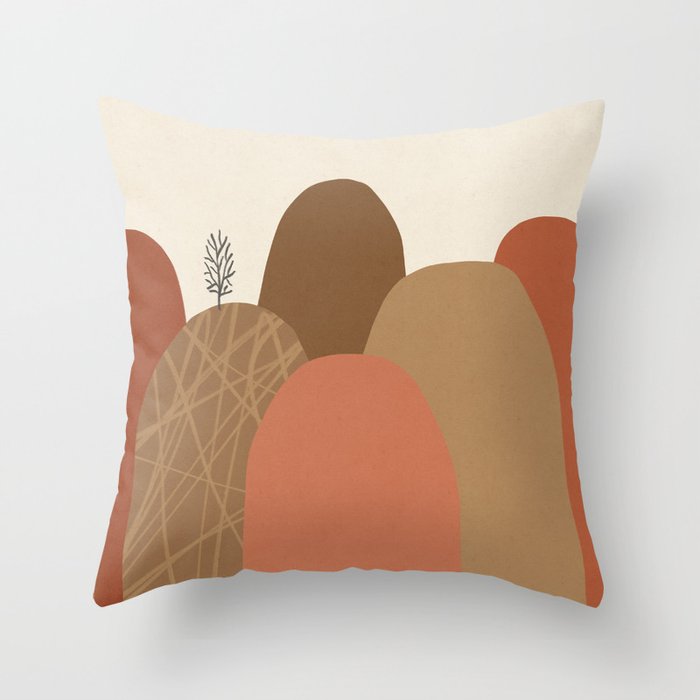 Mountains #1 Throw Pillow Gallery Image 1