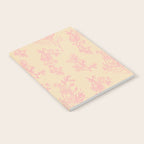 Botanical Cottage Floral Pattern in Pink Cream Notebook Gallery Image 2