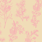 Botanical Cottage Floral Pattern in Pink Cream Coffee Mug Gallery Image 2