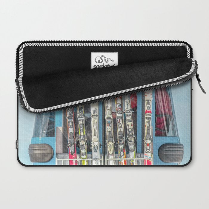 Colorful Ski Lift Laptop Sleeve Gallery Image 2