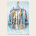 Colorful Ski Lift Cutting Board Gallery Image 1