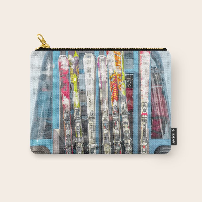 Colorful Ski Lift Carry All Pouch Gallery Image 1