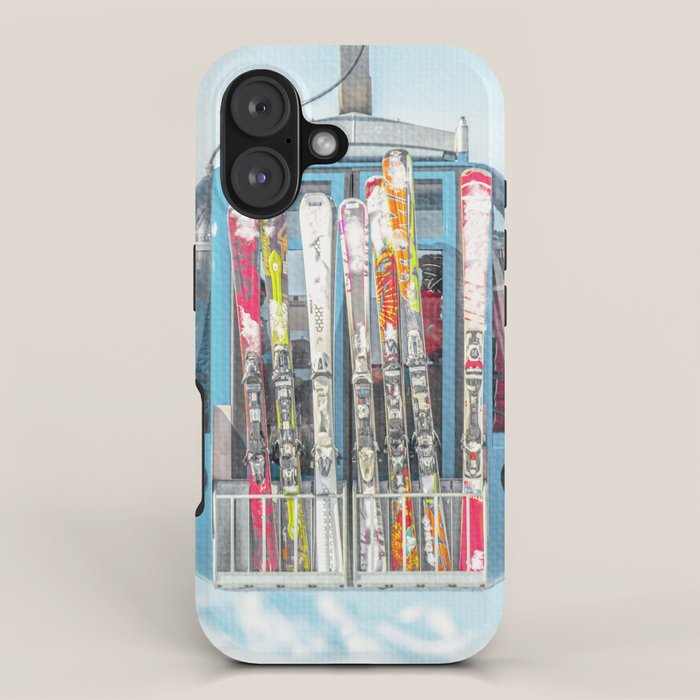 Colorful Ski Lift iPhone Case Gallery Image 1