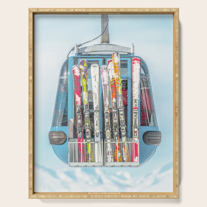 Colorful Ski Lift Serving Tray Gallery Image 1
