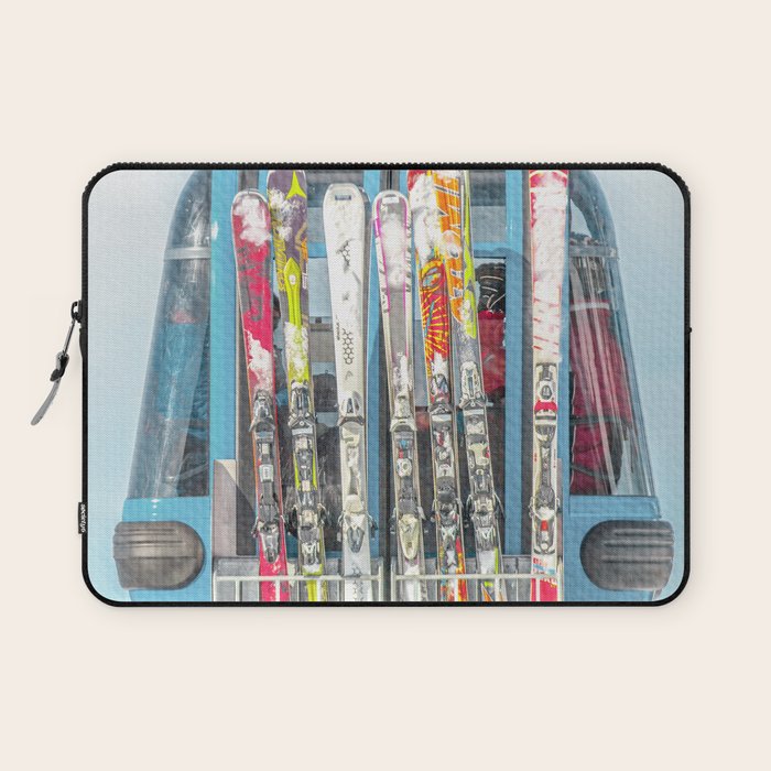 Colorful Ski Lift Laptop Sleeve Gallery Image 1