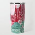 Sagrada familia- Landscape hand-painted Illustration Travel Mug Gallery Image 1